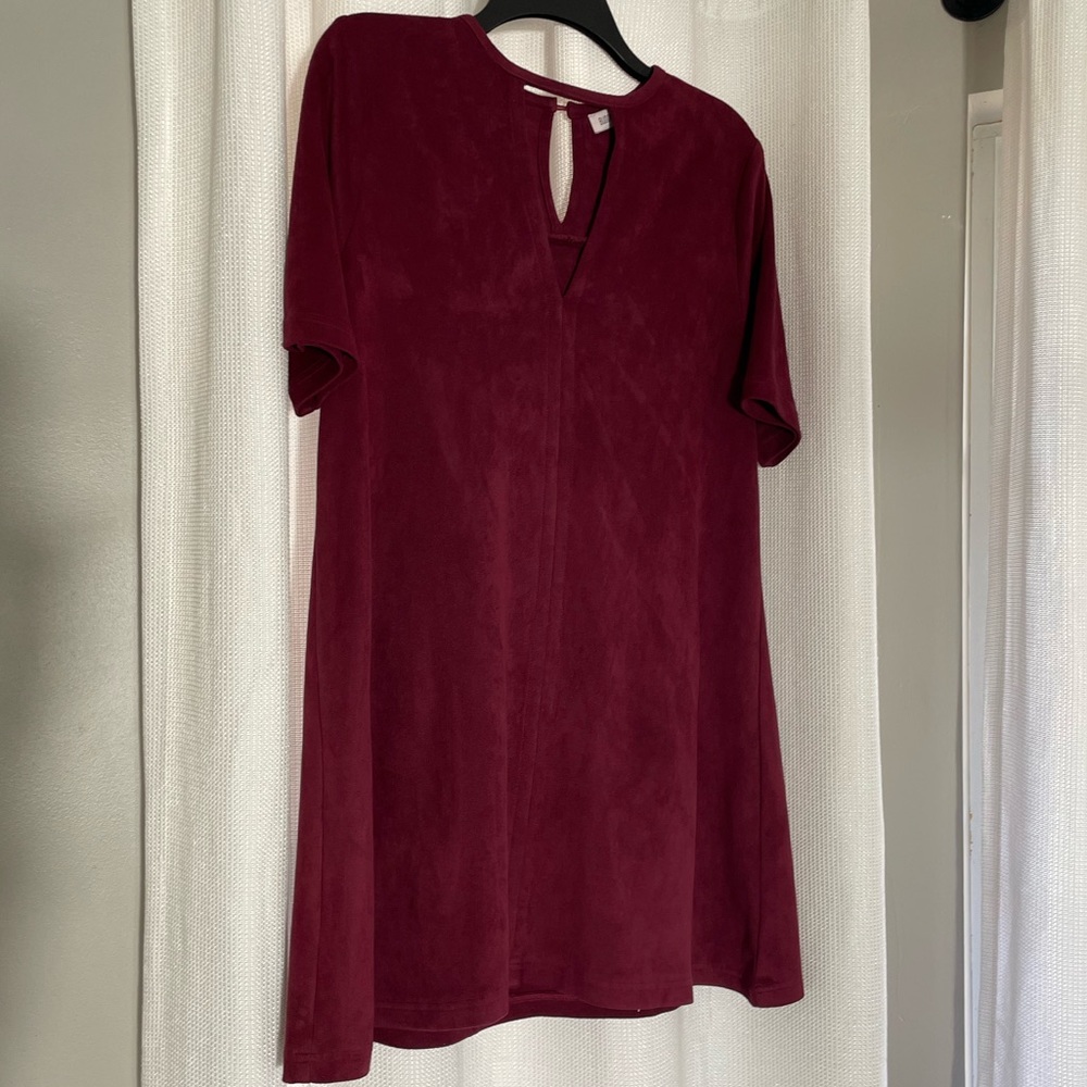 Red Suede Dress